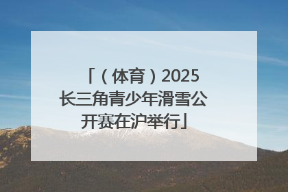 （体育）2025长三角青少年滑雪公开赛在沪举行