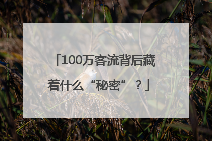 100万客流背后藏着什么“秘密”？