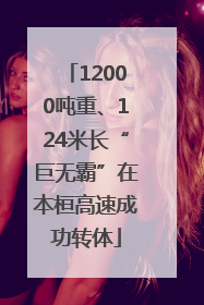 12000吨重、124米长“巨无霸”在本桓高速成功转体
