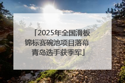 2025年全国滑板锦标赛碗池项目落幕 青岛选手获季军