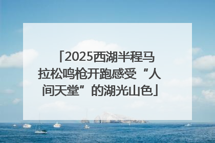 2025西湖半程马拉松鸣枪开跑感受“人间天堂”的湖光山色