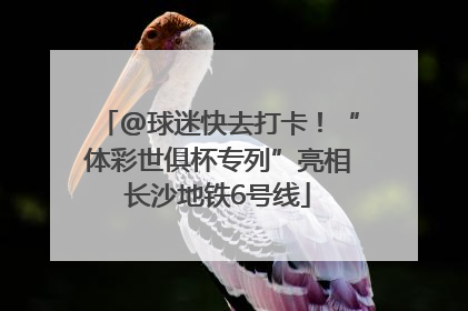 @球迷快去打卡！“体彩世俱杯专列”亮相长沙地铁6号线