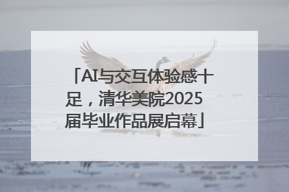 AI与交互体验感十足，清华美院2025届毕业作品展启幕